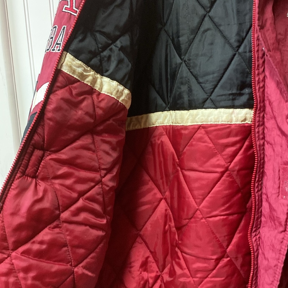 90s Arkansas Razorbacks Jacket Coat XL Vintage Starter - Picture 5 of 8